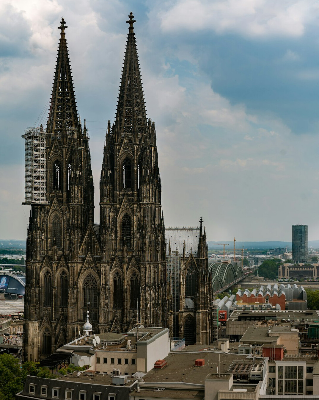 Cologne Cathedral gothic towers against the sky
