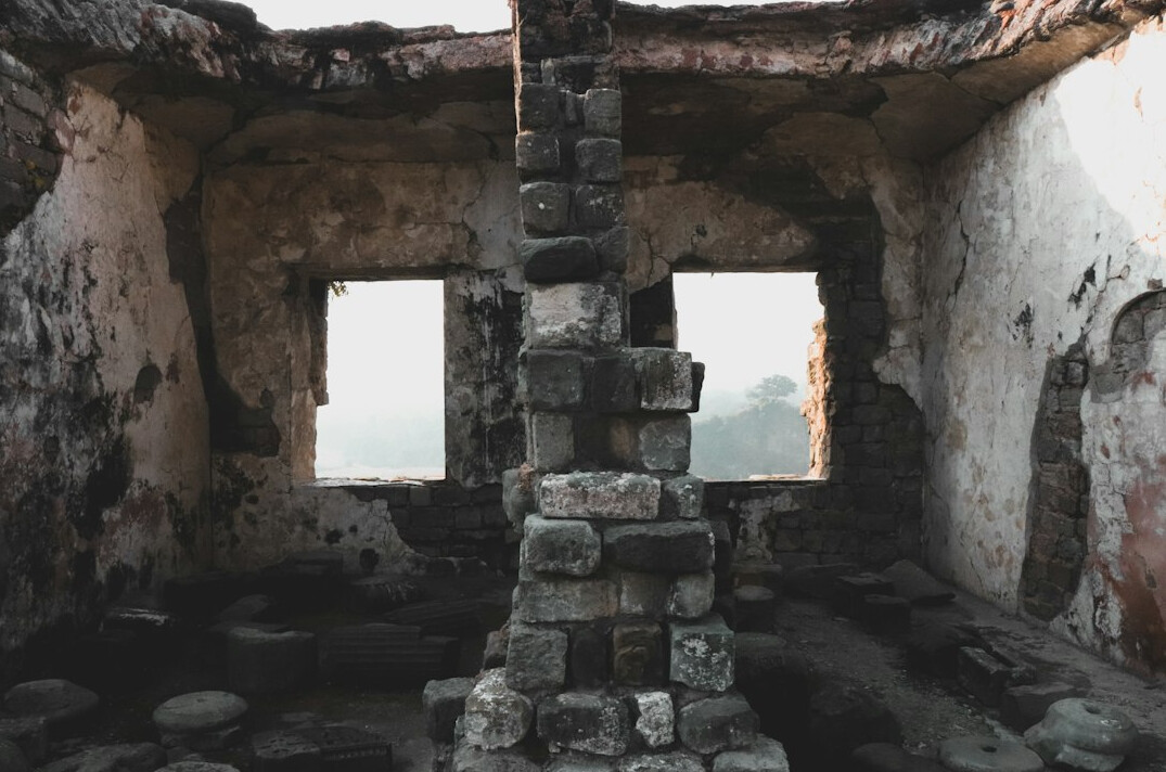 castle interior ruins