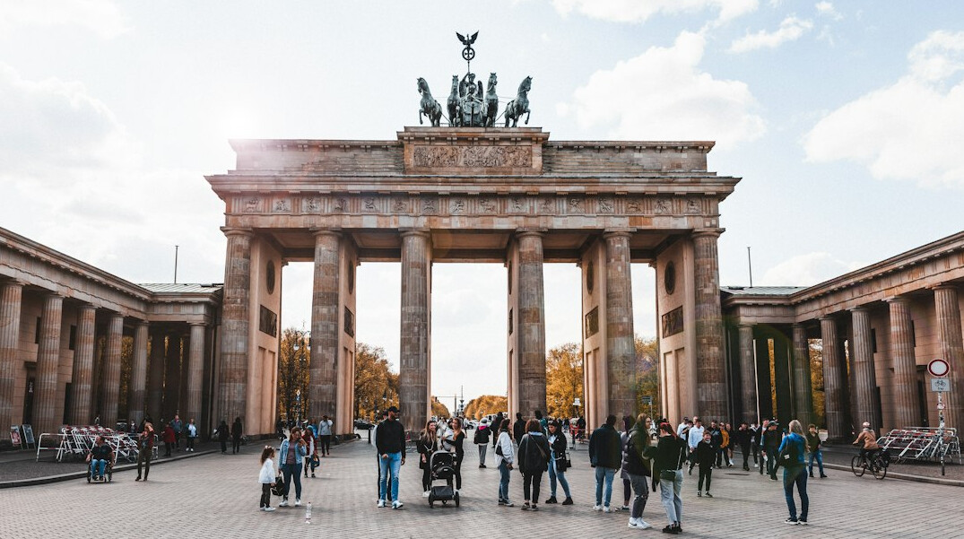 peaceful brandenburg gate